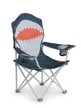 Firefly! Outdoor Gear Finn the Shark Kid's Camping Chair Navy Gray w/ Carry Case